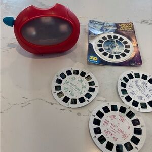 View-Master-3D Viewer-1998-4 Moon Lading Reels -Vintage-Works